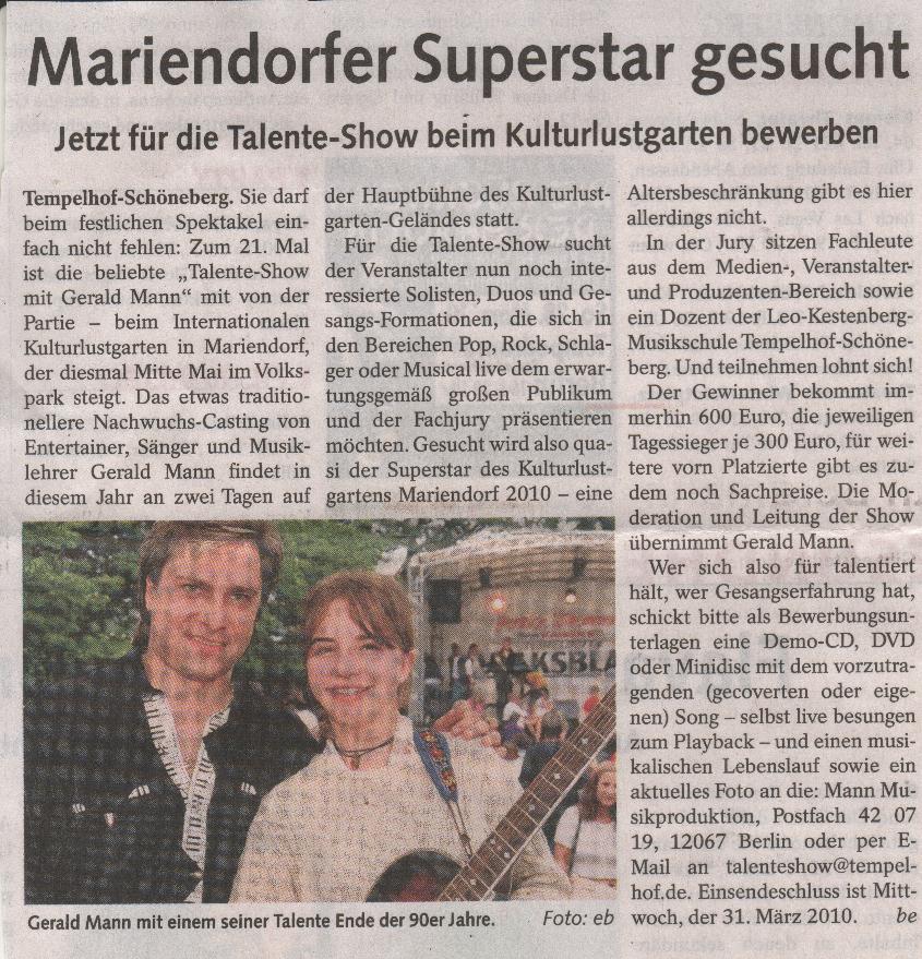 Zeitungsausschnitt zum Verkleinern anklicken